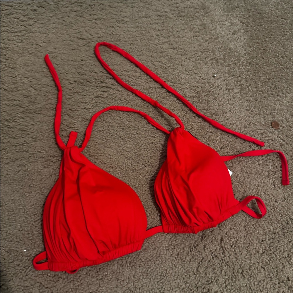 La Blanca island goddess Red Bikini Top